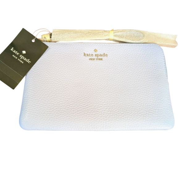 Kate Spade Medium L Zip Wristlet In Serenity - Picture 3 of 7